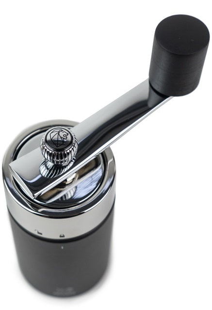 Peugeot Isen Black Matte Crank Handle Nutmeg Mill by Kitchen Niche