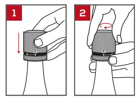 Peugeot Carbone Line Cork Champagne Bottle Stopper by Kitchen Niche