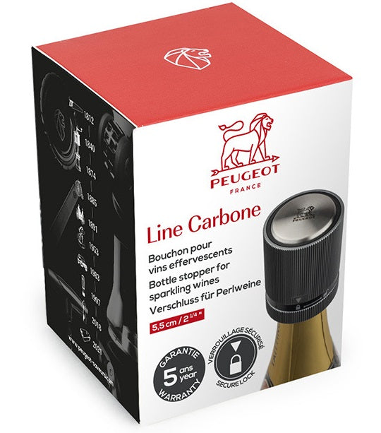 Peugeot Carbone Line Cork Champagne Bottle Stopper by Kitchen Niche