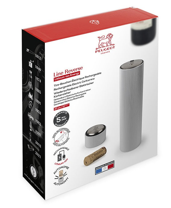 Peugeot Line Reverse Aluminum Electric Corkscrew by Kitchen Niche
