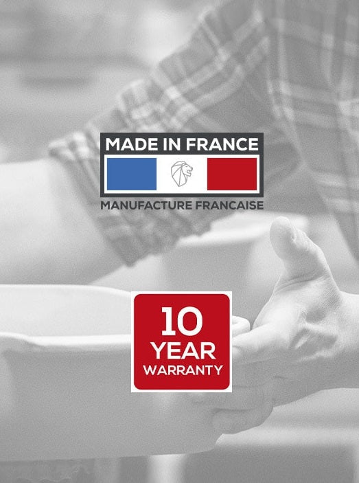 Peugeot Linea Ceramic Mill Tray with Handle Ecru Peugeot by Kitchen Niche