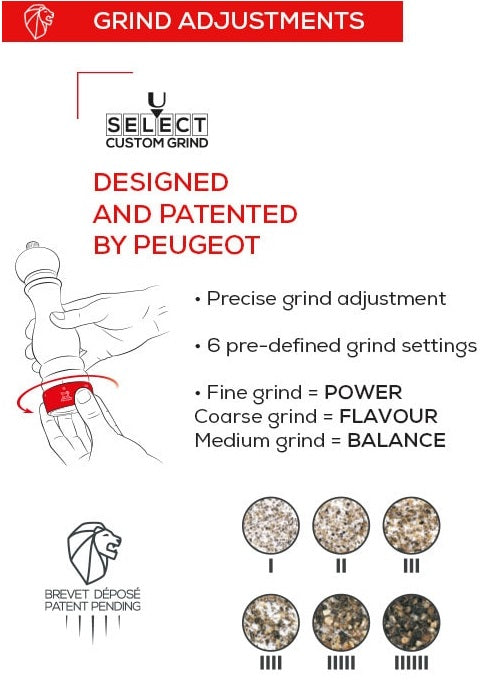 Peugeot Paris u'Select Graphite 13cm Pepper Mill by Kitchen Niche