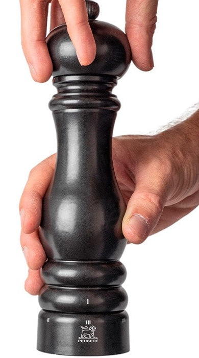 Peugeot Paris u'Select Satin Black Lacquer 23cm Pepper Mill by Kitchen Niche