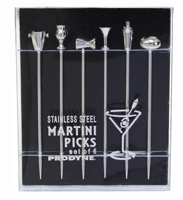Prodyne Legacy Stainless Steel Martini Picks Set of 6 by Kitchen Niche