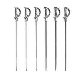 Prodyne Stainless Steel Sword Martini Picks Set of 6 by Kitchen Niche