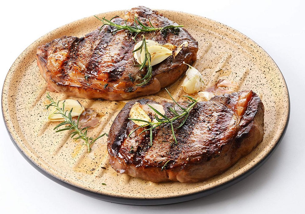 Romertopf Lafer BBQ Pizza & Grilling Dish with Ridges by Kitchen Niche