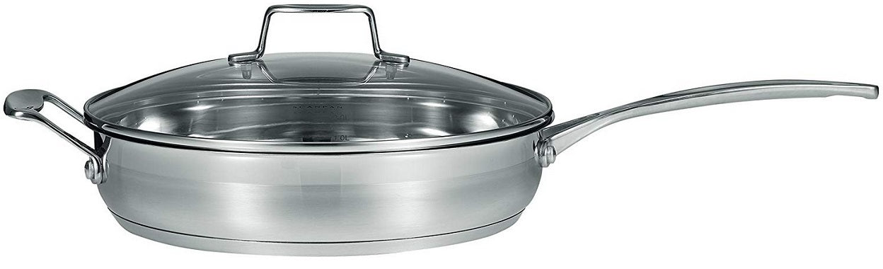 Scanpan Impact 11" Stainless Steel Saute Pan with Lid by Kitchen Niche