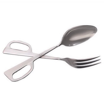 Scissor Tongs w. Spoon Fork Combo by Kitchen Niche