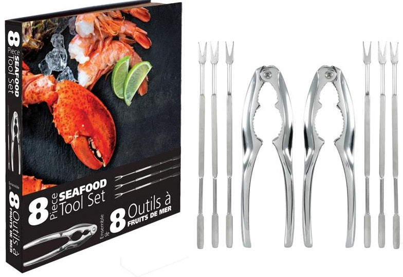 Natural Living Seafood Tool Set of 8 by Kitchen Niche