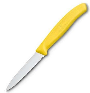 Victorinox Swiss Army 3.25" Yellow Serrated Paring Knife by Kitchen Niche