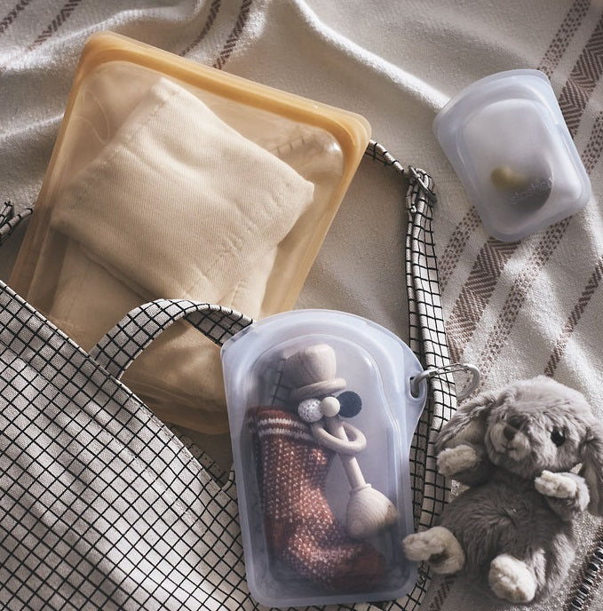 Stasher Reusable Go Bag Clear by Kitchen Niche