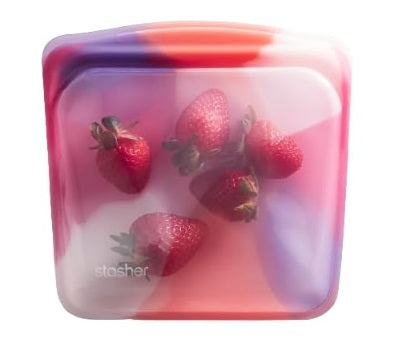 Stasher Reusable Sandwich Bag Tie-Dye Pink by Kitchen Niche