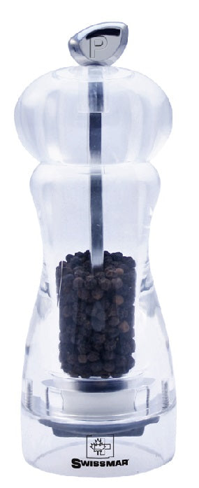 Swissmar Alice 15cm Acrylic Pepper Mill by Kitchen Niche