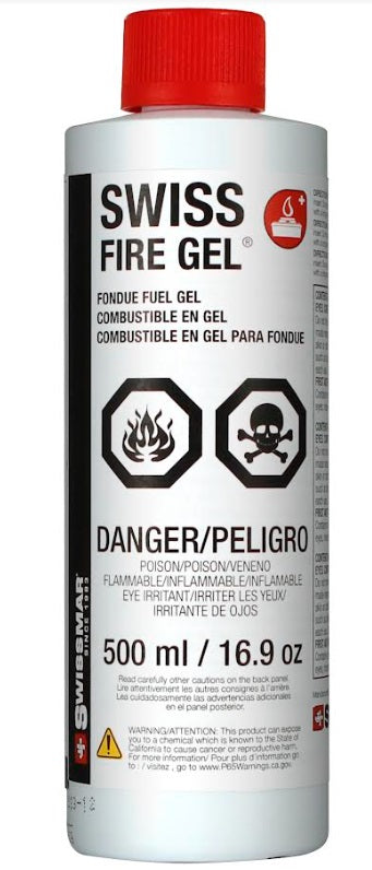 Swissmar 0.5 Liter Bottle Swiss Fire Gel / Fondue Fuel by Kitchen Niche