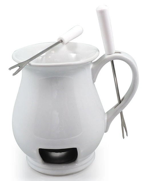 Swissmar White Indulge Chocolate Fondue Mug Set by Kitchen Niche
