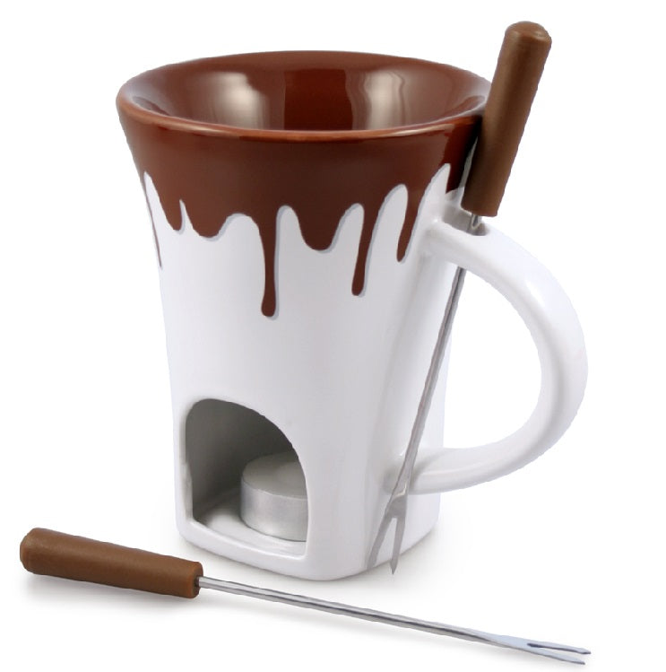 Swissmar Nostalgia 4 Piece Chocolate Fondue Mug Set by Kitchen Niche