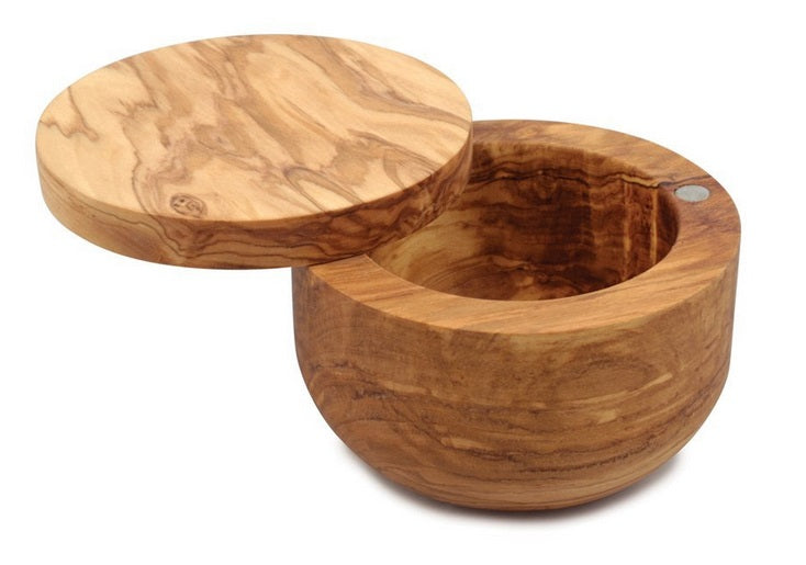 Swissmar Siena Olive Wood Salt Keeper by Kitchen Niche