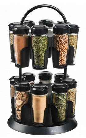 Trudeau Spice Carousel – 16-Bottle Tower by Kitchen Niche