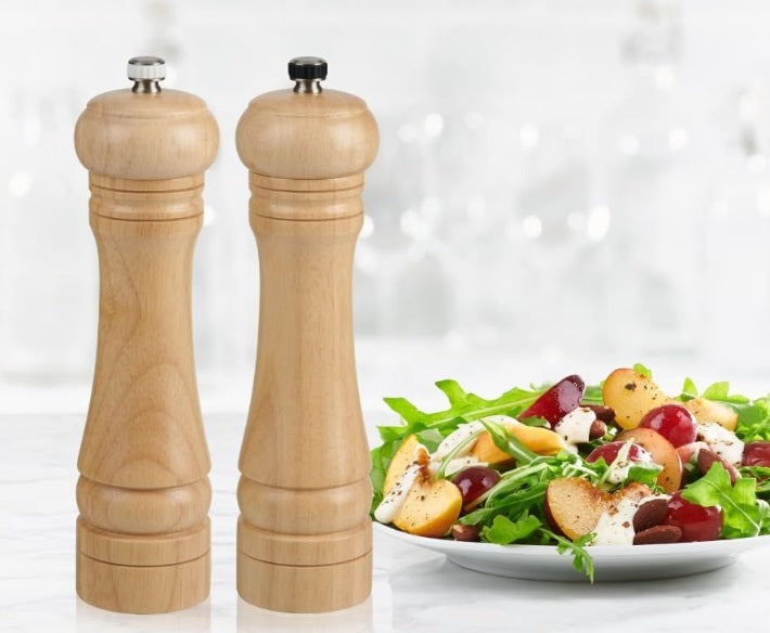 Trudeau Capri Pepper Mill & Salt Mill Set – 8" by Kitchen Niche