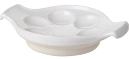 Trudeau Casa Blanca Stoneware Snail Dish by Kitchen Niche