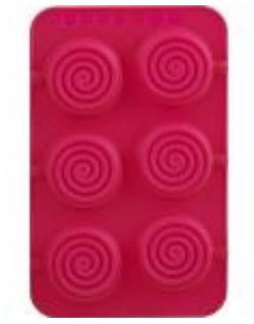 Trudeau Set of 2 Silicone Lollipop Shaped Chocolate Molds by Kitchen Niche