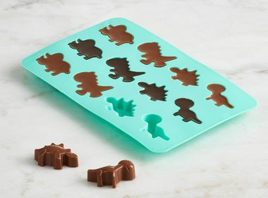 Trudeau Set of 2 Silicone Dinosaur Shaped Chocolate Molds by Kitchen Niche