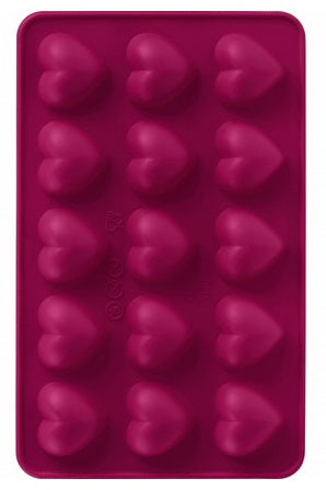 Trudeau Set of 2 Silicone Heart Shaped Chocolate Molds by Kitchen Niche