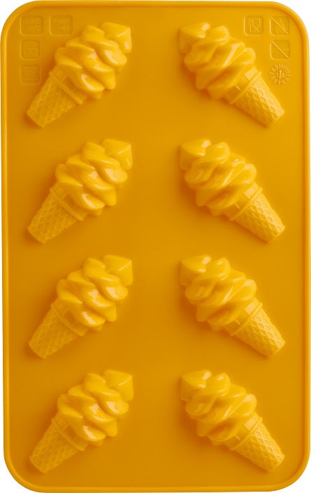 Trudeau Set of 2 Silicone Ice Cream Cone Chocolate Molds by Kitchen Niche