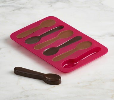 Trudeau Set of 2 Silicone Spoon Shaped Chocolate Molds by Kitchen Niche
