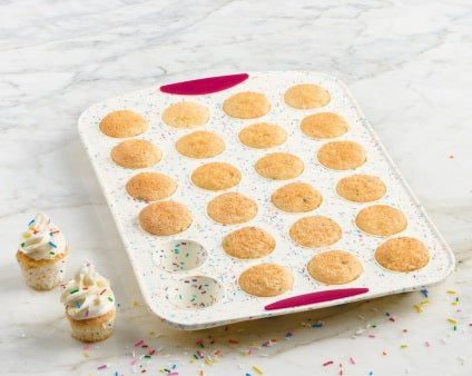 Trudeau Confetti Silicone Mini Muffin Pan by Kitchen Niche