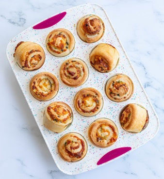 Trudeau Confetti Silicone Muffin Pan by Kitchen Niche