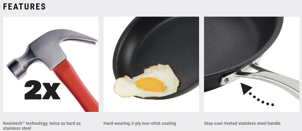 Trudeau Heroic Non-Stick Frying Pan 8" by Kitchen Niche