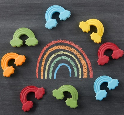 Trudeau Set of 2 Silicone Rainbow Shaped Chocolate Molds by Kitchen Niche