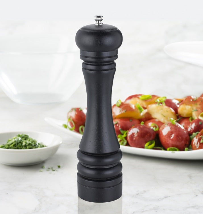 Trudeau Seville Pepper Mill Espresso Brown Wood 10" by Kitchen Niche