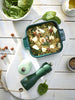 Peugeot Ceramic Baking Dish – Square – Forest Green – 36 cm