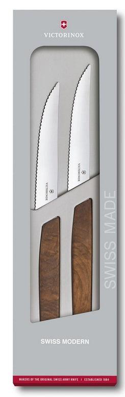 Victorinox Modern Serrated Steak Knife Set of 2 by Kitchen Niche