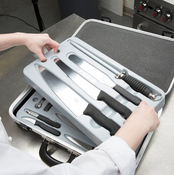 Victorinox 14-Piece Fibrox Knife Set with Case by Kitchen Niche