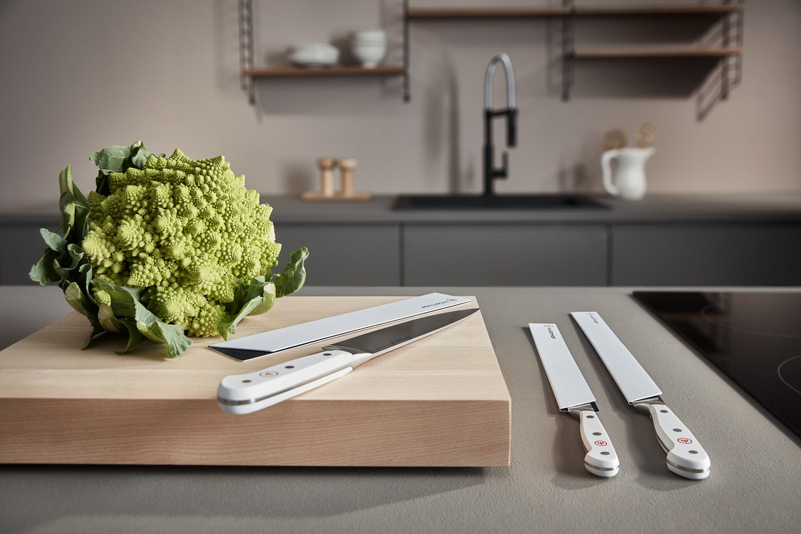 Wüsthof Classic White Hollow Ground Santoku Knife – 7" Wusthof by Kitchen Niche