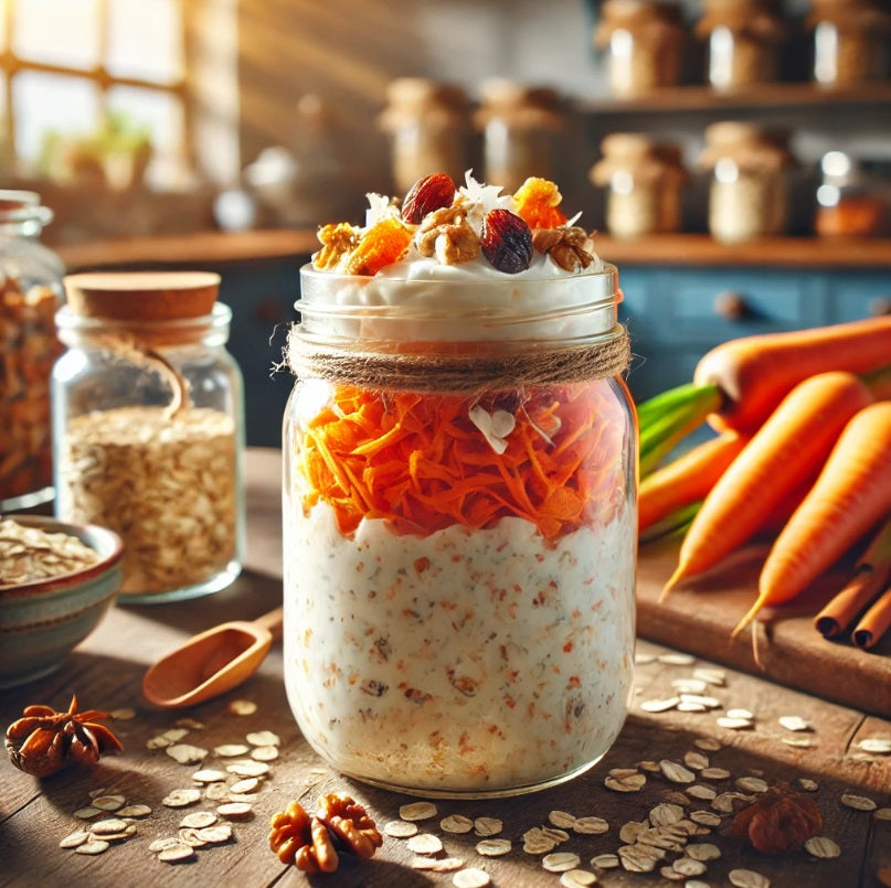 Carrot Cake Overnight Oats Recipe
