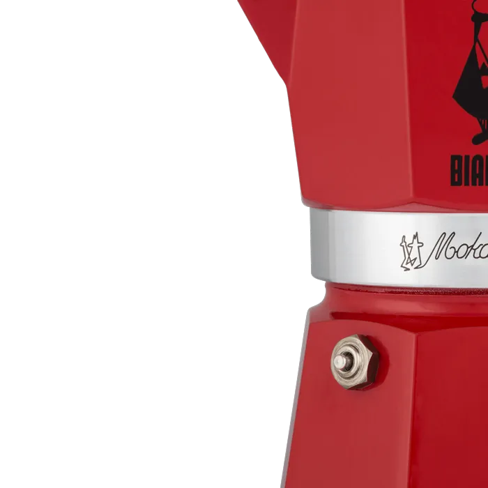 Bialetti Red Moka Express Stove Top Espresso Maker – 3 Cup