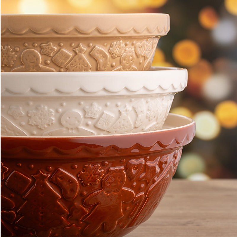 Mason Cash Gingerbread Mixing Bowl – Brown – 11.75"