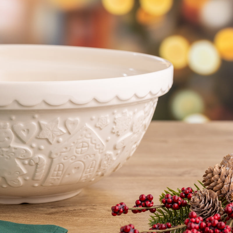 Mason Cash Gingerbread Mixing Bowl 11-Inch Cream