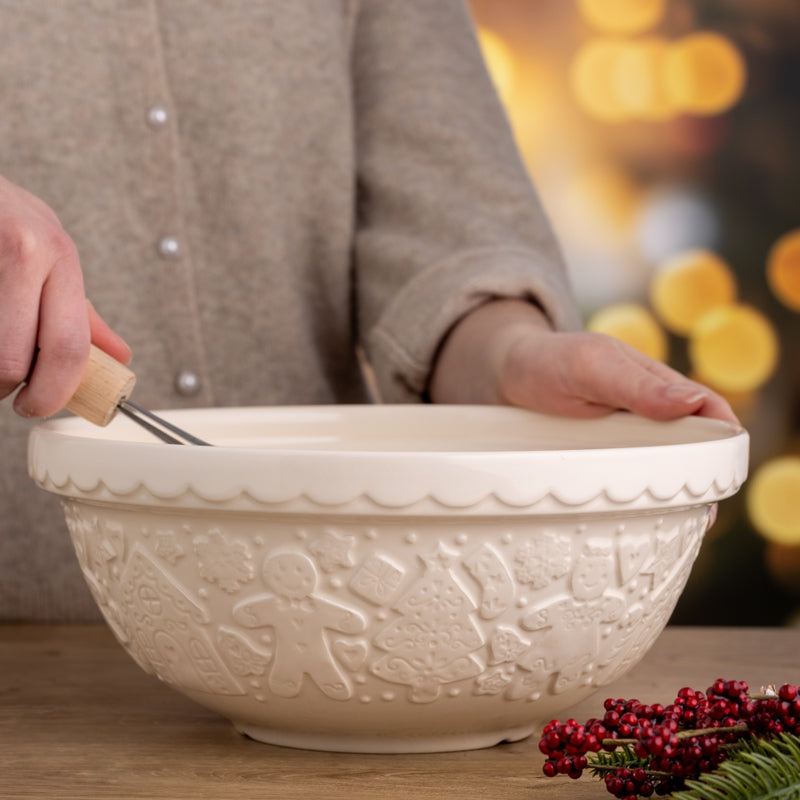 Mason Cash Gingerbread Mixing Bowl 11-Inch Cream