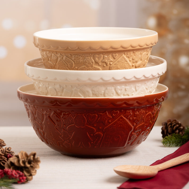 Mason Cash Gingerbread Mixing Bowl 11-Inch Cream