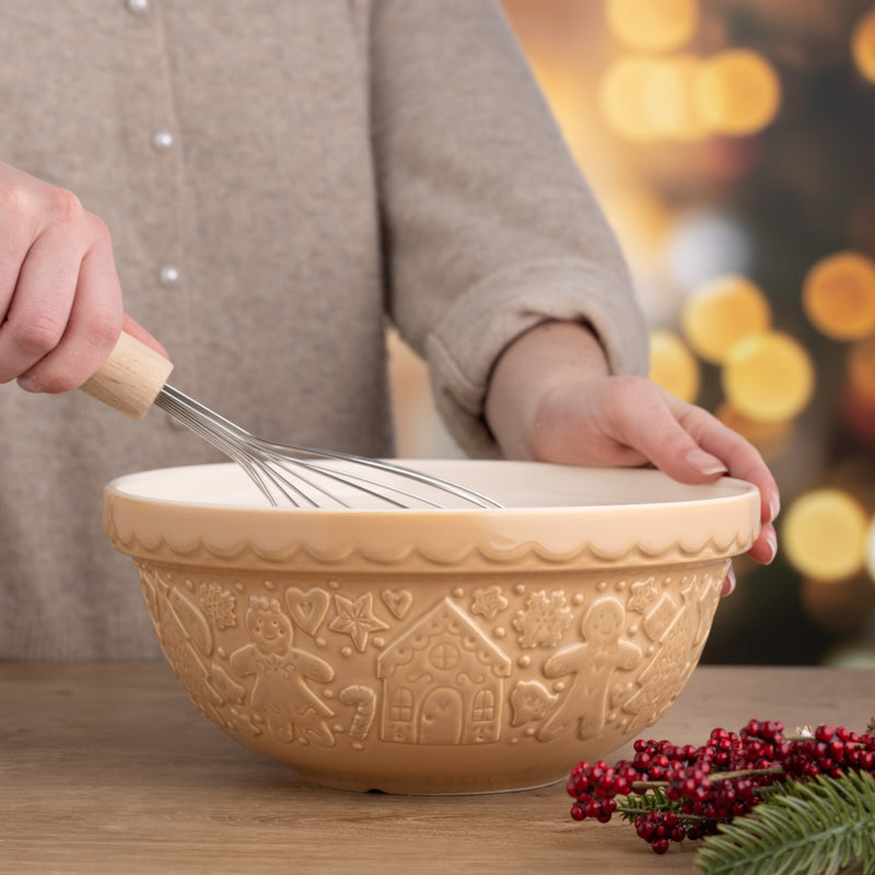 Mason Cash Gingerbread Mixing Bowl – Beige – 9.75"
