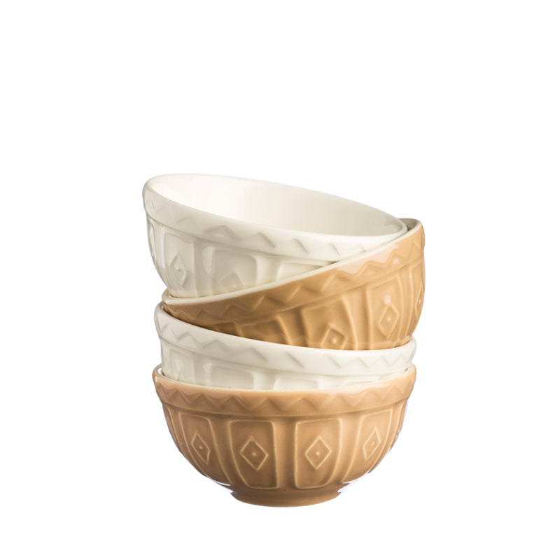 Mason Cash Mini Bowls – Cream/Tan – 175 ml – Set of 4