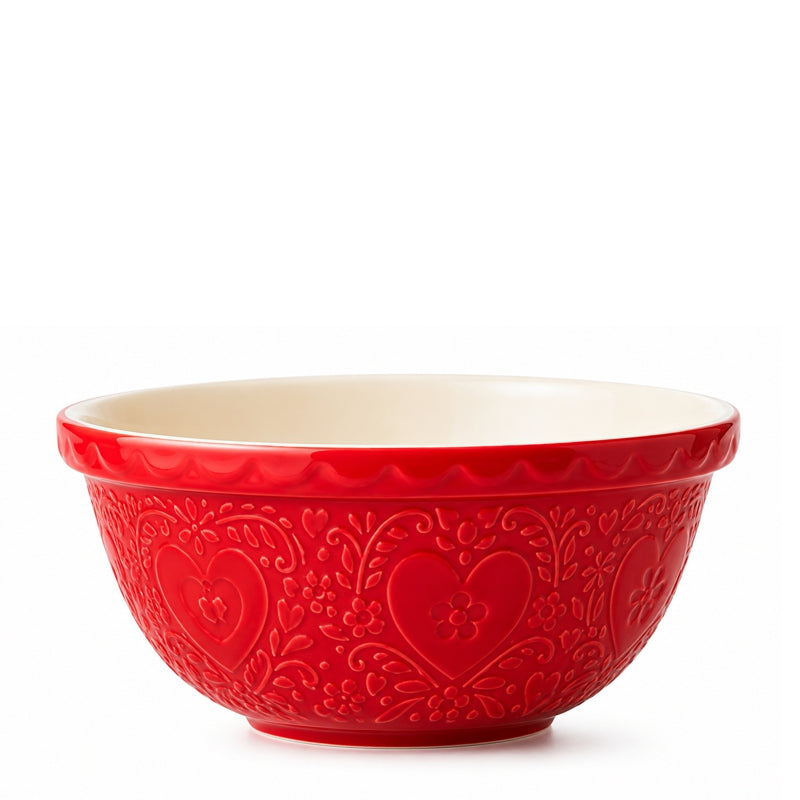 Mason Cash Sweet Hearts Mixing Bowl – Red – 11.75"