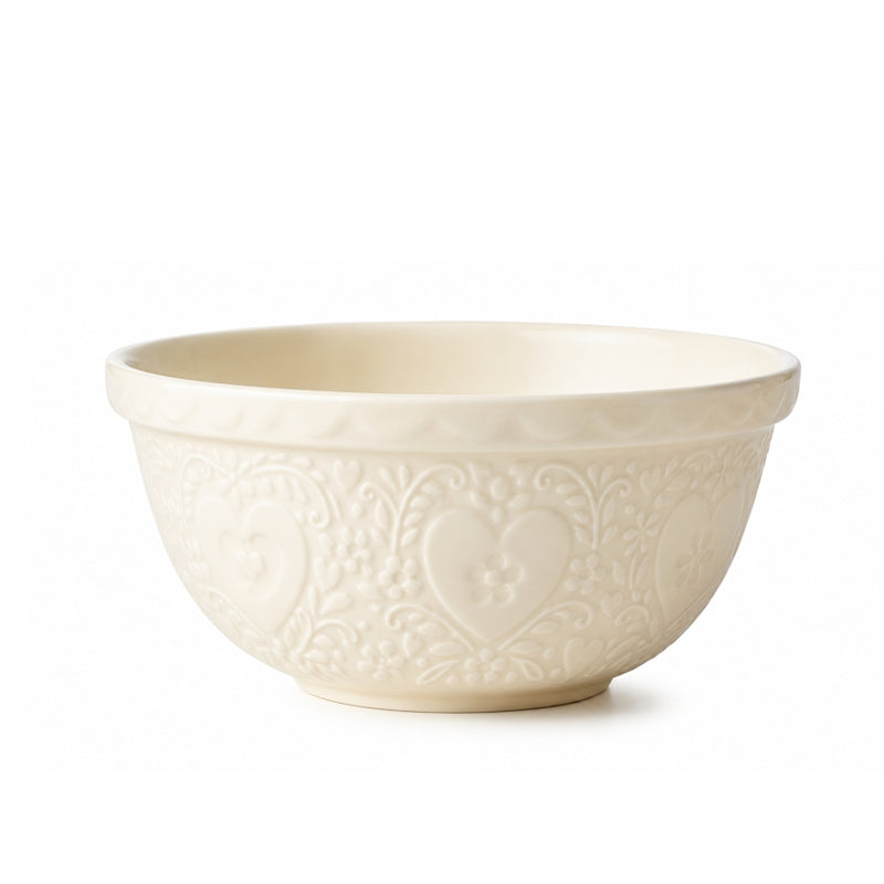Mason Cash Sweet Hearts Mixing Bowl – Cream – 9.75"