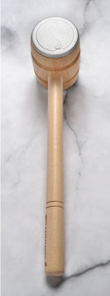 Vitantonio Beech Wood 2-Face Meat Tenderizer with Metal