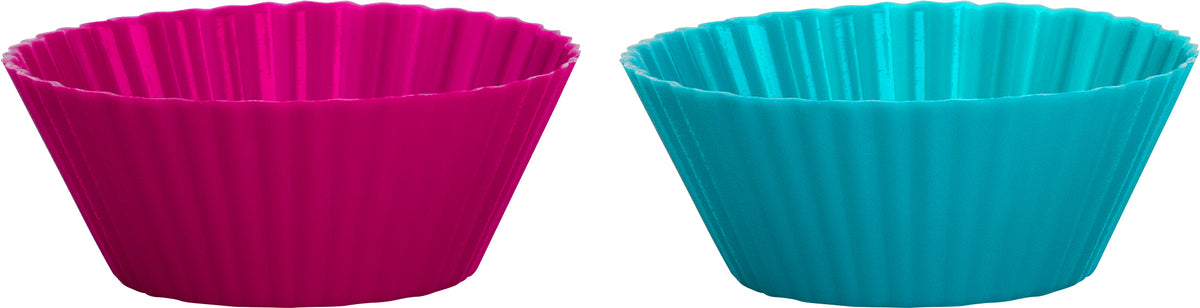 Trudeau Standard Baking Cups – Fuchsia / Tropical – 12-Pack